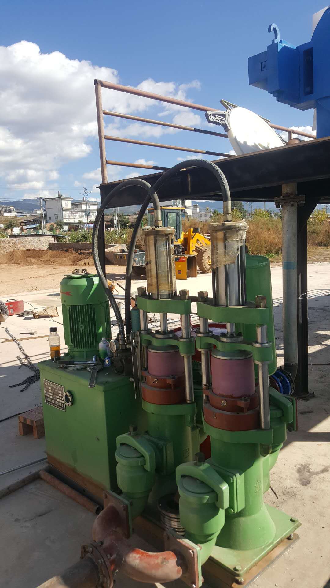 洗沙壓濾機(jī)安裝場地示意圖
