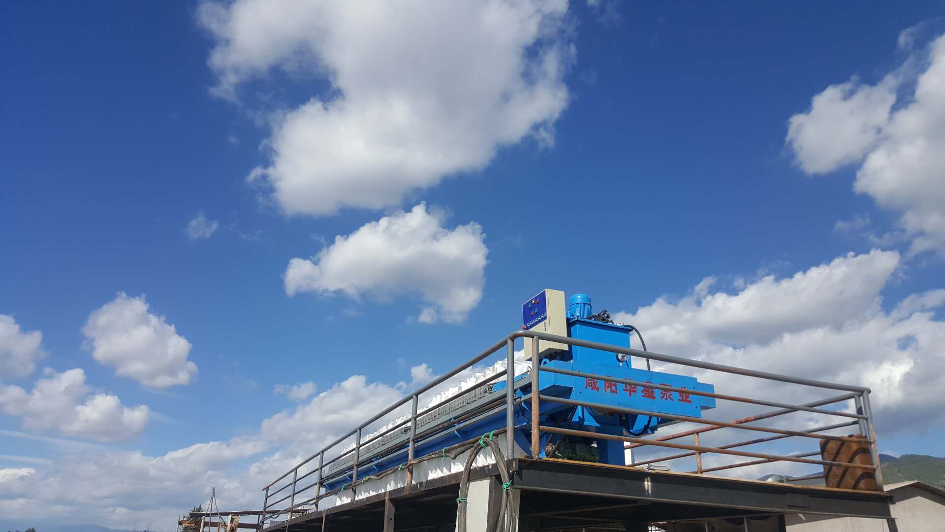 洗沙壓濾機(jī)安裝場地示意圖